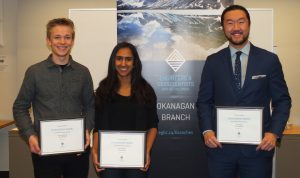 L-R Cameron McDermid - Ameeta Bhabra - Terry Zhang