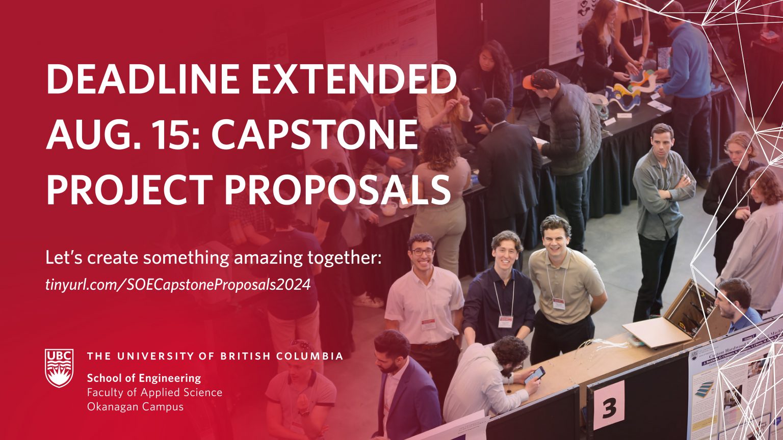 UBCO SoE Capstone Project Proposals Due August 15