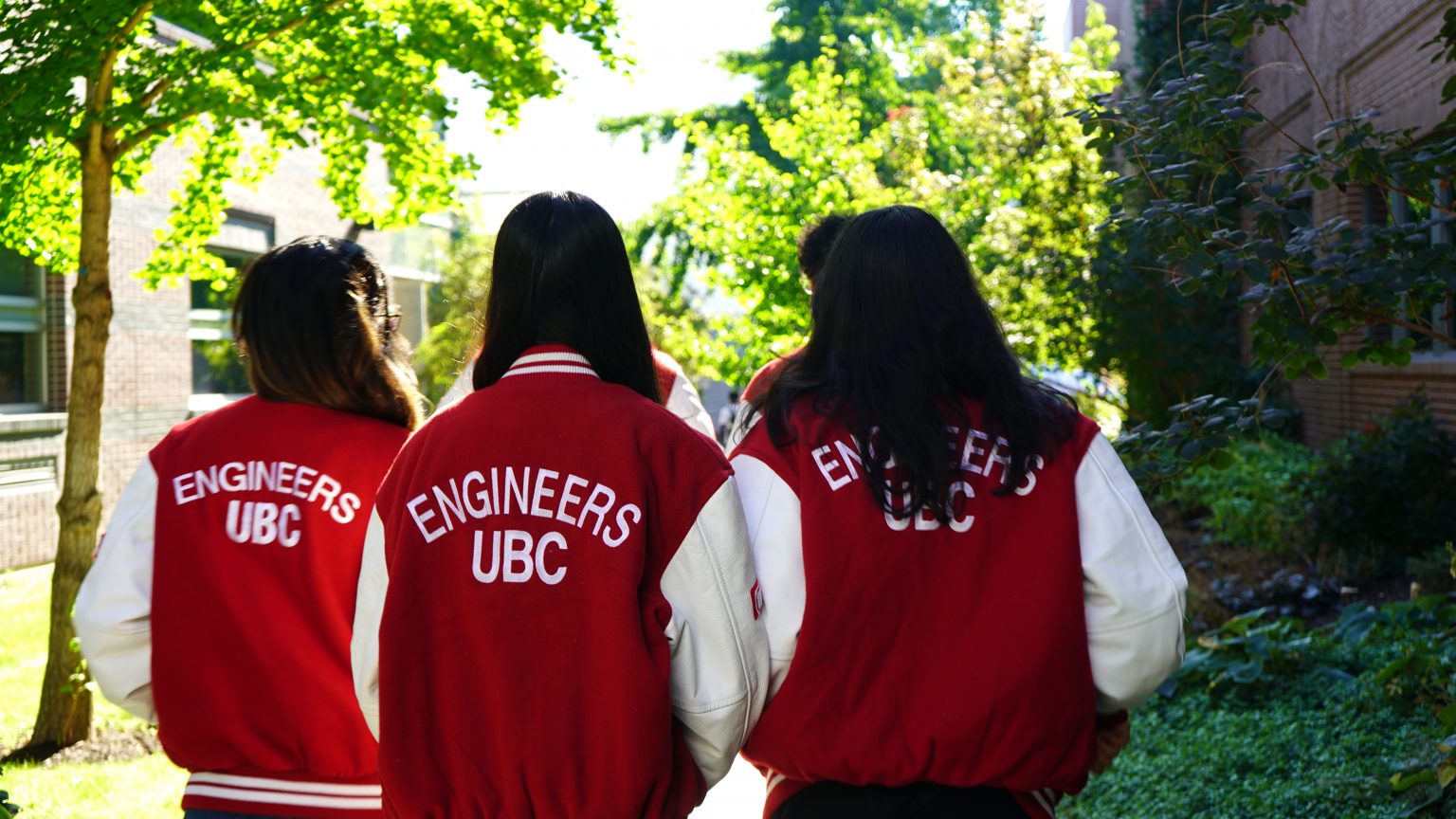 UBC Engineers walk on campus at UBC Okanagan