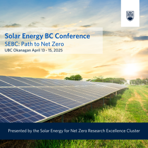 Sign up for the Solar Energy BC Conference at UBCO