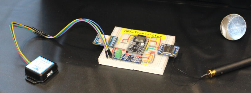 gps transmitter breadboard