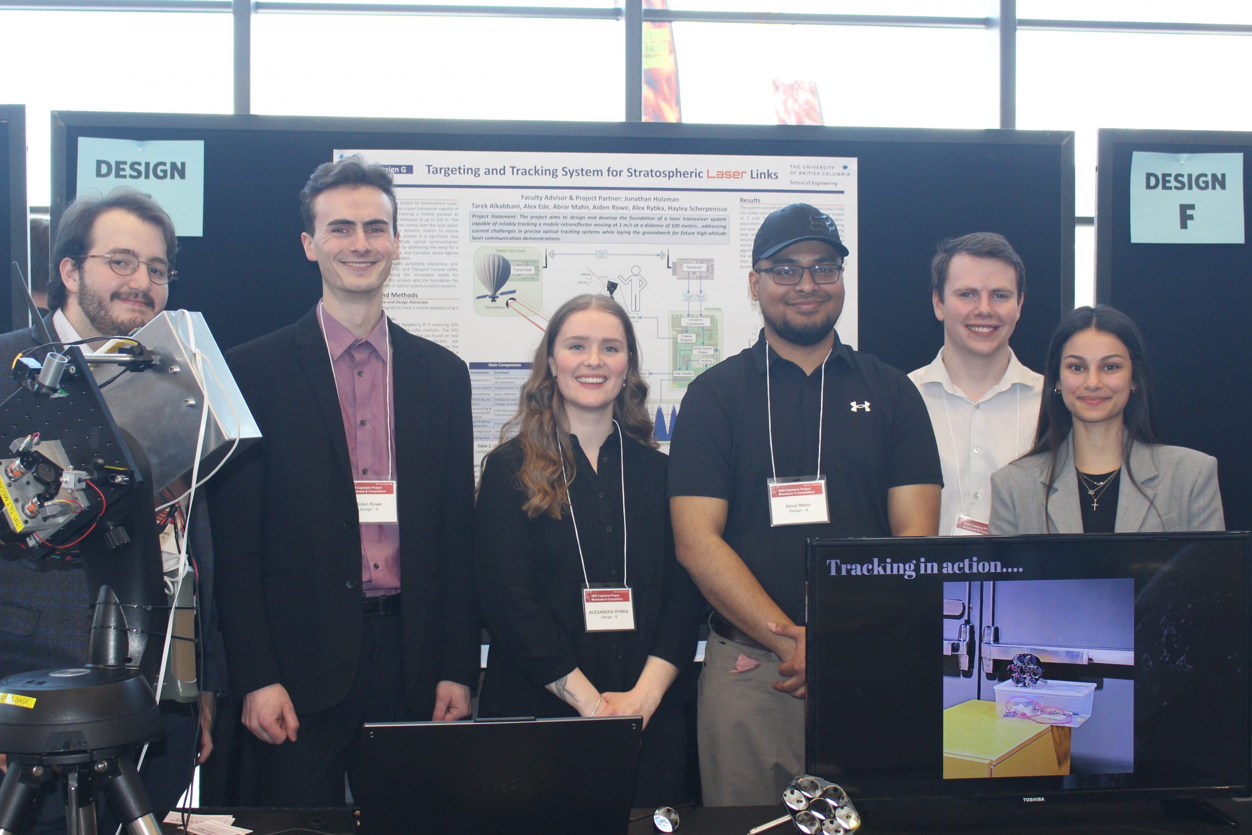 2024-25 UBC School of Engineering Capstone Group Design G (in no particular order): Abrar Mahir, Aiden Rowe, Tarek Alkabbani, Alexandra Rybka, Hayley Scherpenisse, and Alex Ede.